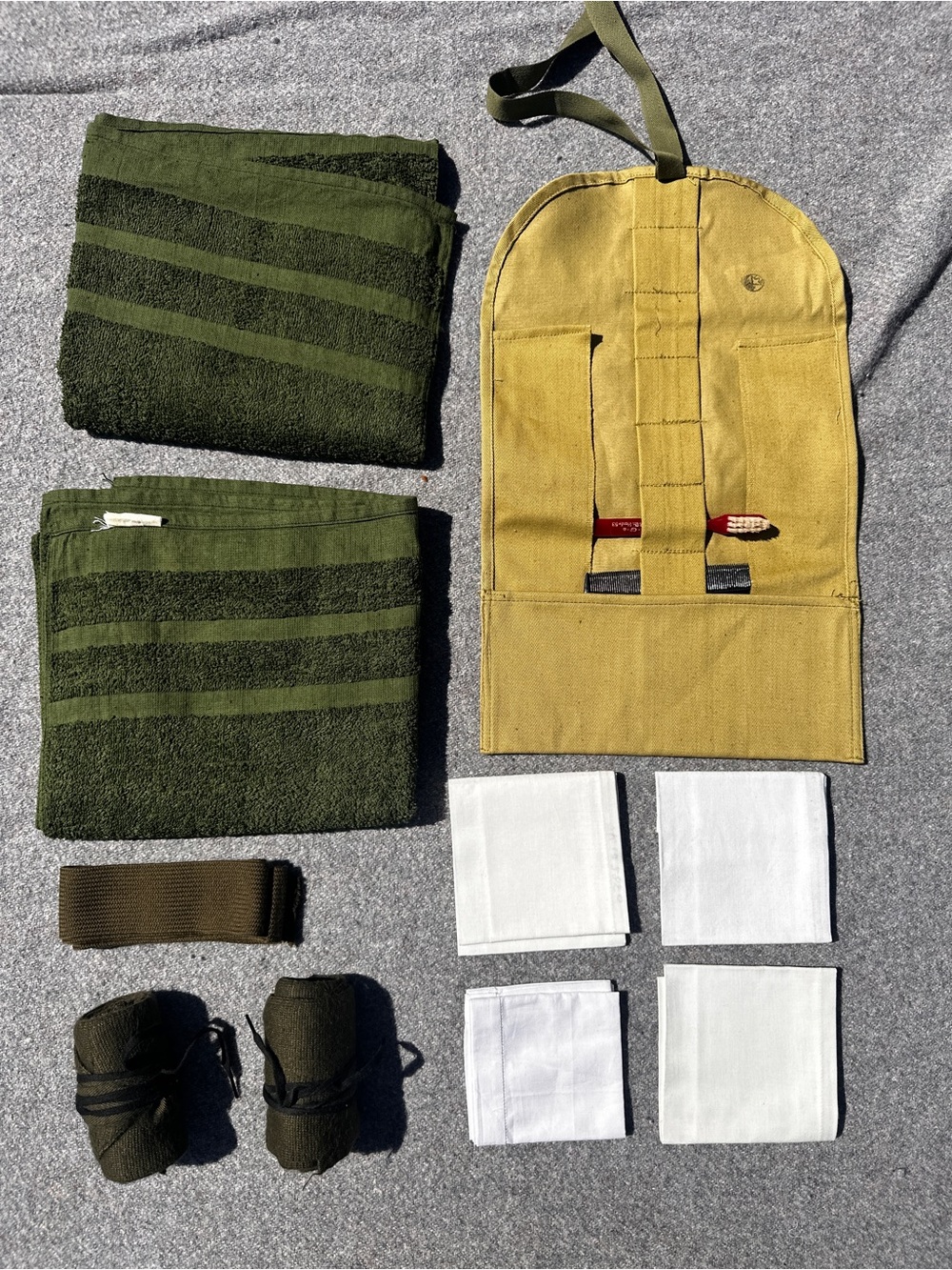 Vintage Canadian Military Hygiene Kit w/ Puttees #14